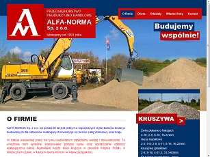 Kruszywo od firmy Alfa-Norma w Warszawie